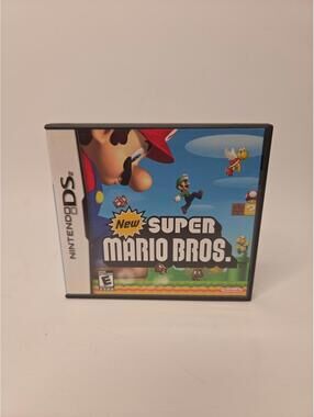 New Super Mario Bros Nintendo DS Complete Game Case Manual Tested